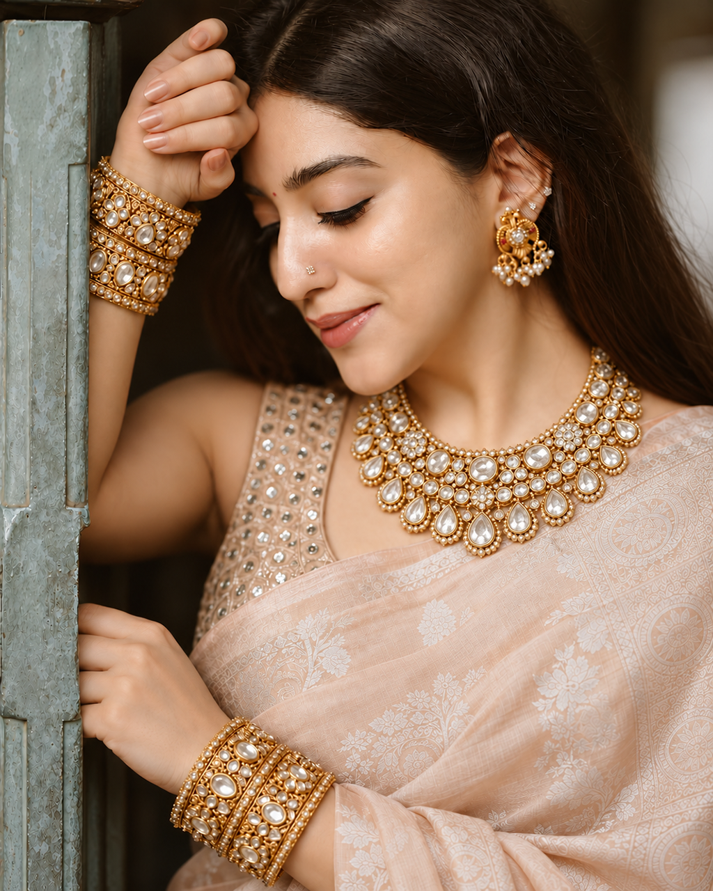 Silk Certified - 100% Pure Banarasi Silk Sand Beige Saree