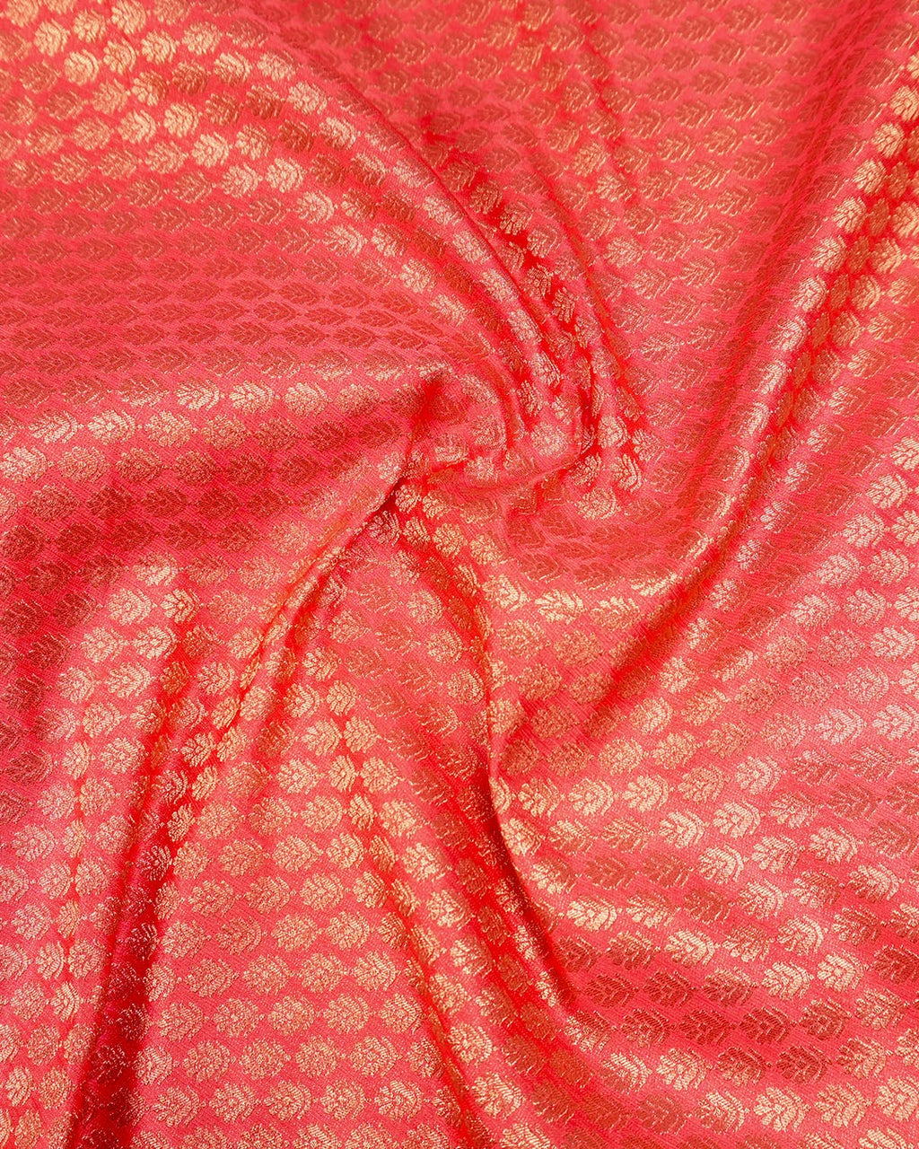 Soft Pink Banarasi Silk Saree with Floral Meenakari Jaal Weaves
