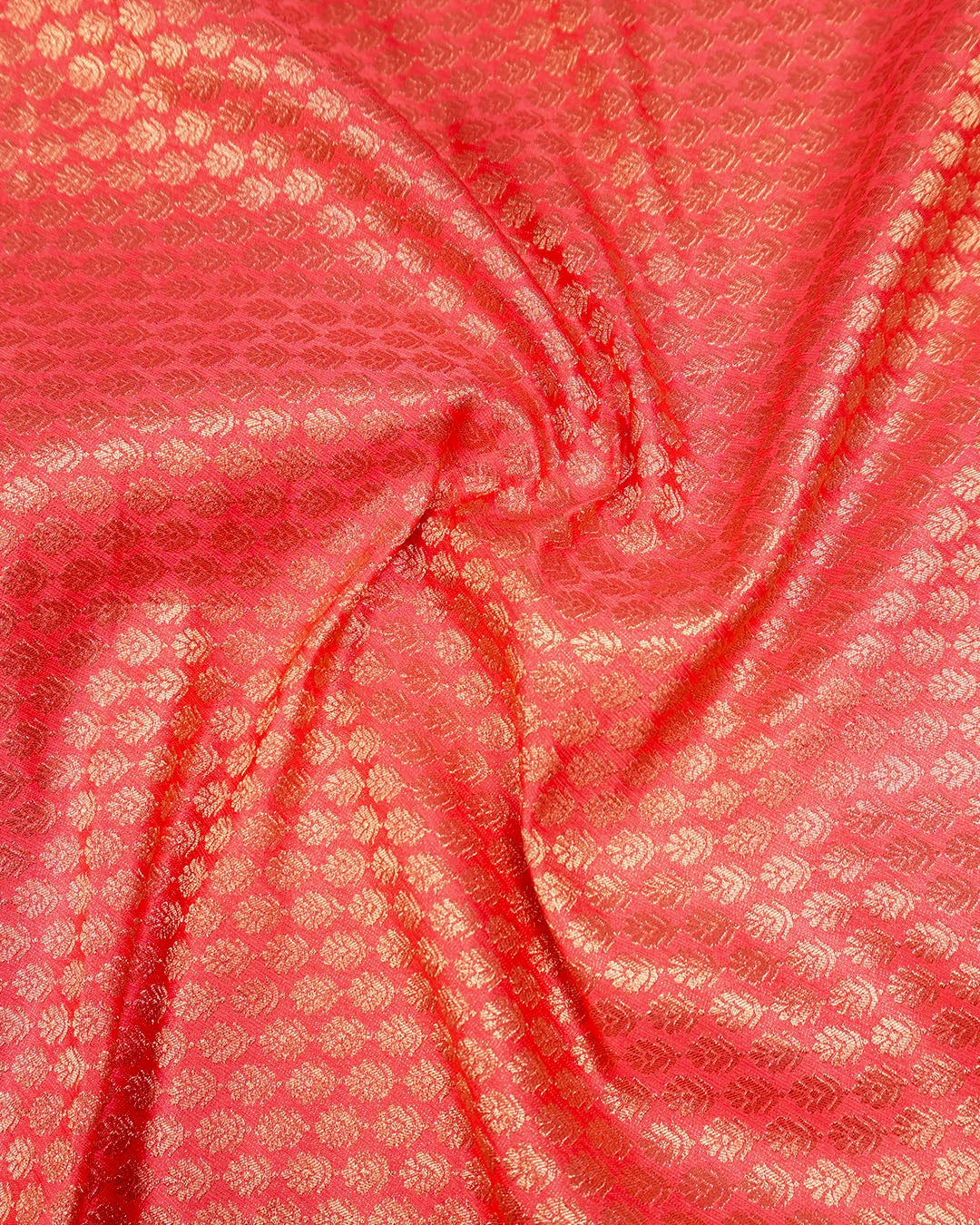 Soft Pink Banarasi Silk Saree with Floral Meenakari Jaal Weaves