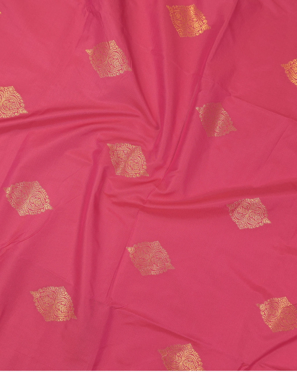 Gajri Pure Banarasi Silk Saree with Butta Weaves