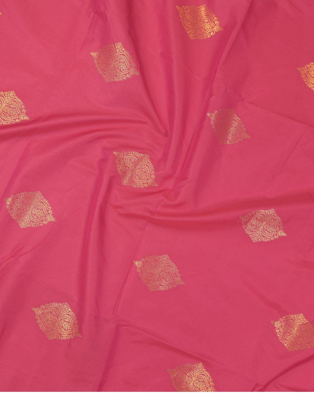 Gajri Pure Banarasi Silk Saree with Butta Weaves
