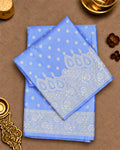 Soft Lavender Banarasi Silk Saree with Floral Starburst Butis and Grand Paisley Kalka Skirt Border